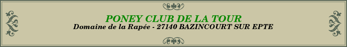 PONEY CLUB DE LA TOUR